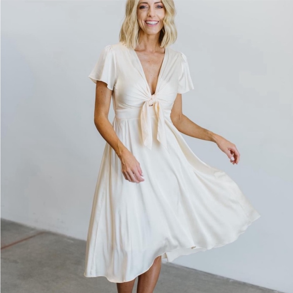Baltic Born Poppy Satin Midi Dress